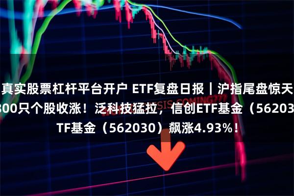 真实股票杠杆平台开户 ETF复盘日报｜沪指尾盘惊天逆转，