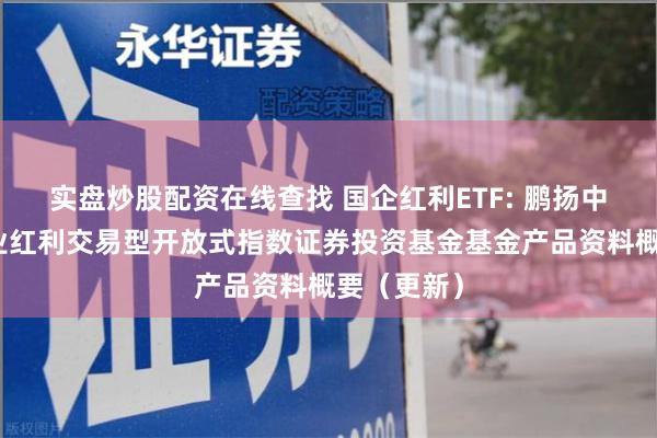 实盘炒股配资在线查找 国企红利ETF: 鹏扬中证国有企业红利交易型开放式指数证券投资基金基金产品资料概要（更新）