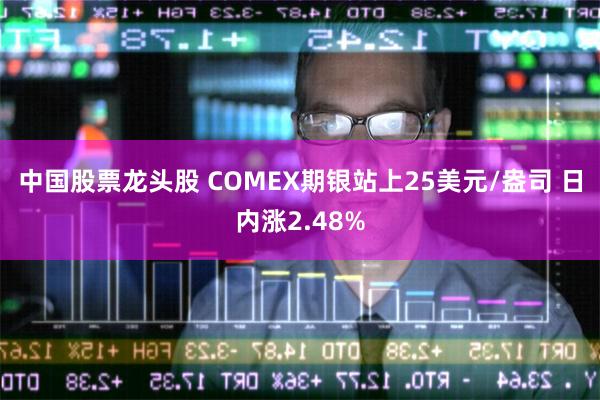 中国股票龙头股 COMEX期银站上25美元/盎司 日内涨2.48%